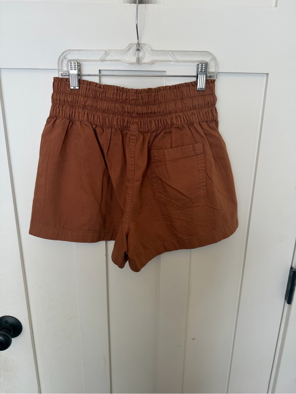 Aerie Boho Short Terracotta Brown Pull on. drawstring cotton size XS flowy - Picture 3 of 6